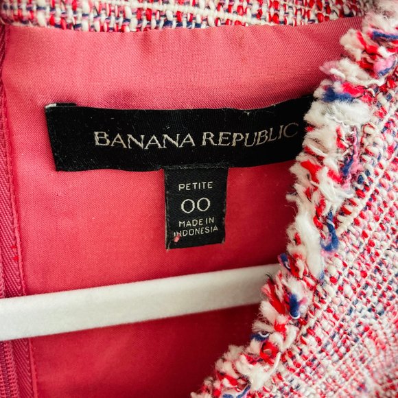 Banana Republic Pink Tweed Midi Dress - Picture 5 of 11